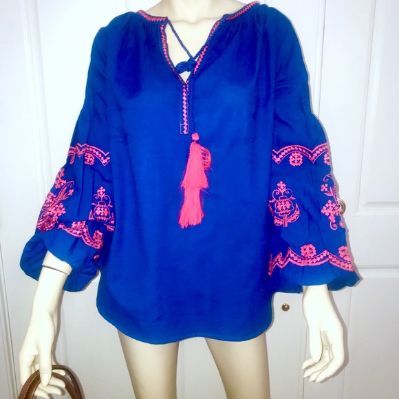 Gallabia Other - Gallabia Casual Urban Kaftan in Pink and Blue